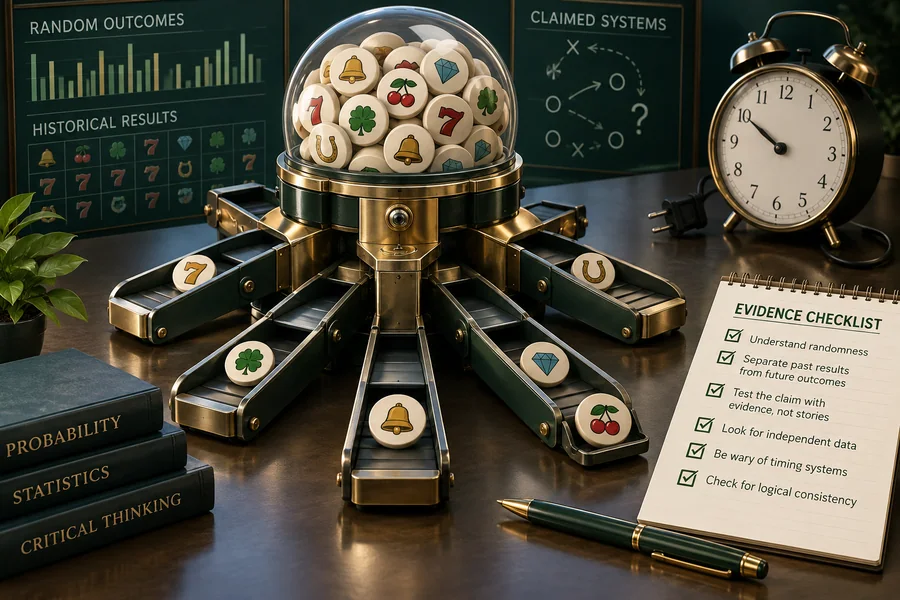 Illustration: Slot RNG explained: timing claims and winning-system myths
